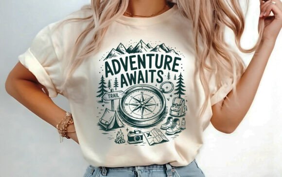 Adventure Awaits T-shirt Design SVG PNG: Your Next Best Seller