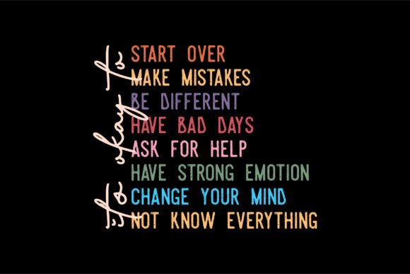 It's Okay to Make Mistakes: Be Yourself with This Design