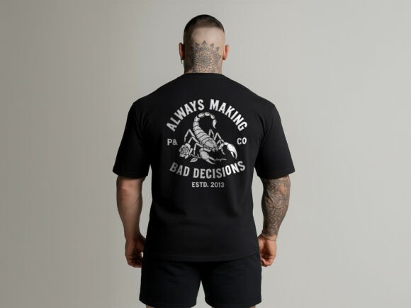 Scorpion Bad Decisions Streetwear Shirt: Urban Edge for Your Brand