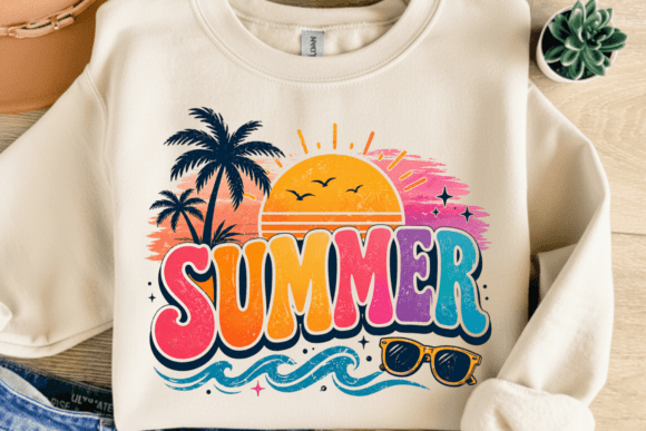 Summer Beach Sunset Shirt PNG: Your Ticket to Tropical Design