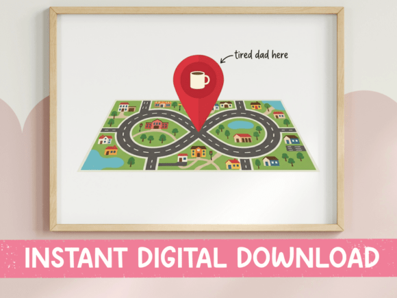 Tired Dad Here Map SVG PNG: The Ultimate Creative Asset