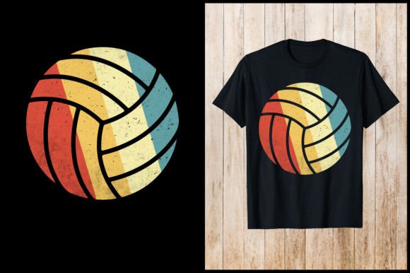Volleyball Retro T-Shirt Design: A Complete Creative Asset